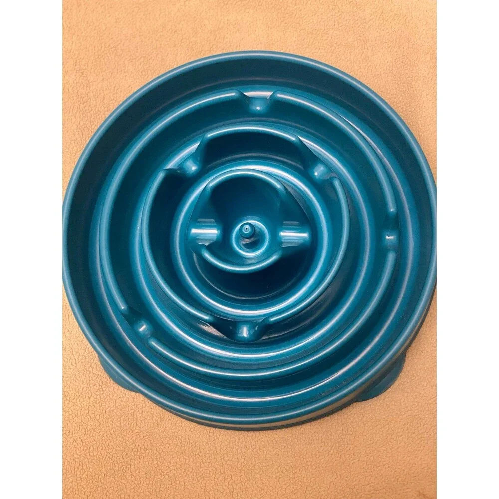 Outward Hound Fun Feeder Slo Bowl - Blue, Large/Regular